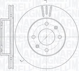 Magneti Marelli 361302040454 - Disque de frein cwaw.fr