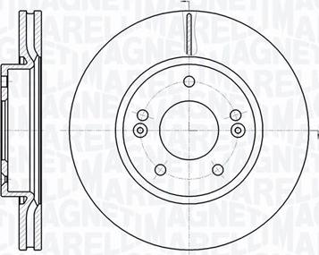 Magneti Marelli 361302040466 - Disque de frein cwaw.fr