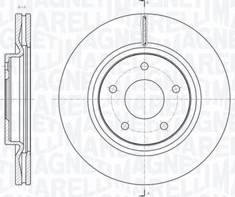 Magneti Marelli 361302040566 - Disque de frein cwaw.fr