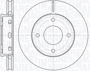 Magneti Marelli 361302040504 - Disque de frein cwaw.fr