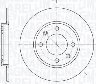 Magneti Marelli 361302040695 - Disque de frein cwaw.fr