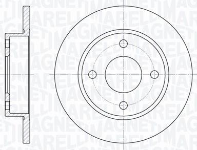 Magneti Marelli 361302040153 - Disque de frein cwaw.fr