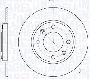 Magneti Marelli 361302040163 - Disque de frein cwaw.fr