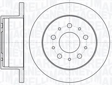 Magneti Marelli 361302040133 - Disque de frein cwaw.fr