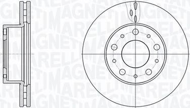 Magneti Marelli 361302040801 - Disque de frein cwaw.fr