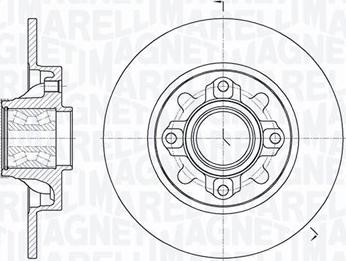 Magneti Marelli 361302040822 - Disque de frein cwaw.fr