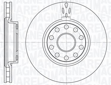 Magneti Marelli 361302040354 - Disque de frein cwaw.fr