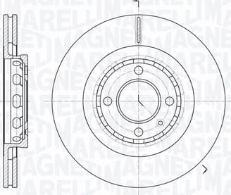 Magneti Marelli 361302040304 - Disque de frein cwaw.fr