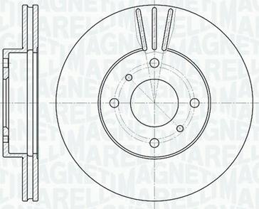 Magneti Marelli 361302040318 - Disque de frein cwaw.fr