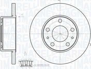 Magneti Marelli 361302040255 - Disque de frein cwaw.fr