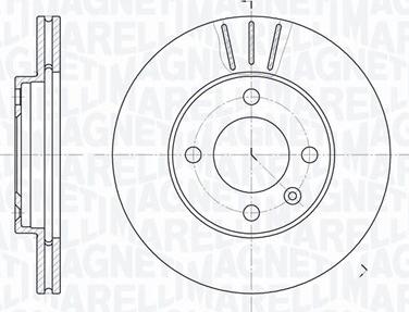 Magneti Marelli 361302040268 - Disque de frein cwaw.fr