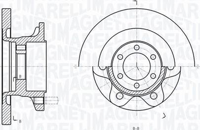 Magneti Marelli 361302040289 - Disque de frein cwaw.fr