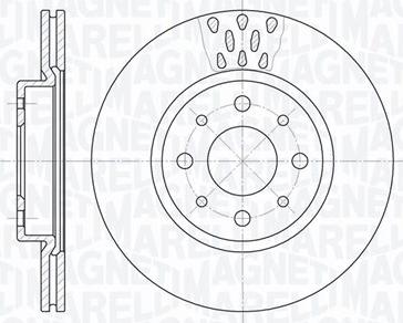 Magneti Marelli 361302040234 - Disque de frein cwaw.fr