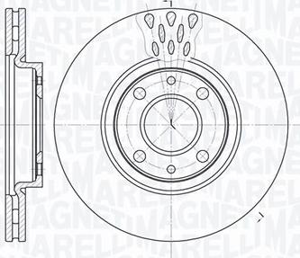 Magneti Marelli 361302040238 - Disque de frein cwaw.fr