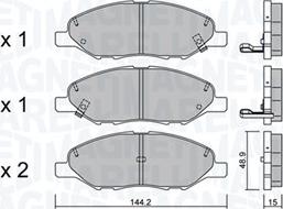 Magneti Marelli 363916060971 - Kit de plaquettes de frein, frein à disque cwaw.fr