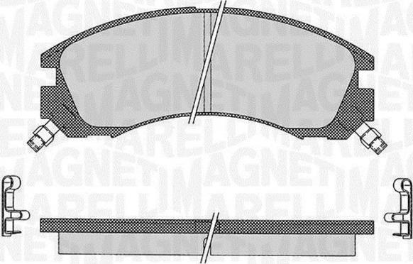 Magneti Marelli 363916060496 - Kit de plaquettes de frein, frein à disque cwaw.fr