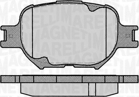 Magneti Marelli 363916060493 - Kit de plaquettes de frein, frein à disque cwaw.fr