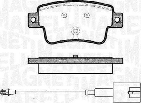 Magneti Marelli 363916060446 - Kit de plaquettes de frein, frein à disque cwaw.fr