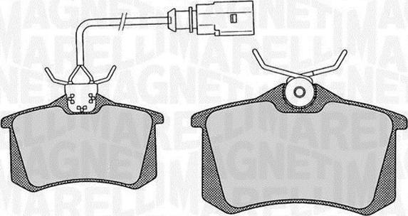 Magneti Marelli 363916060443 - Kit de plaquettes de frein, frein à disque cwaw.fr