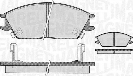 Magneti Marelli 363916060459 - Kit de plaquettes de frein, frein à disque cwaw.fr