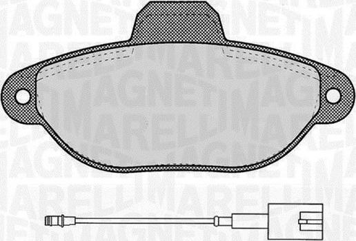 Magneti Marelli 363916060454 - Kit de plaquettes de frein, frein à disque cwaw.fr