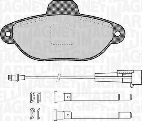 Magneti Marelli 363916060455 - Kit de plaquettes de frein, frein à disque cwaw.fr