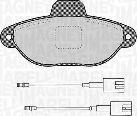 Magneti Marelli 363916060453 - Kit de plaquettes de frein, frein à disque cwaw.fr