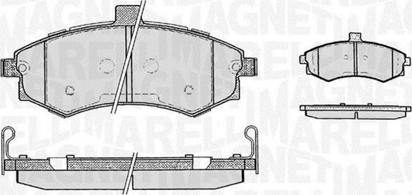 Magneti Marelli 363916060469 - Kit de plaquettes de frein, frein à disque cwaw.fr