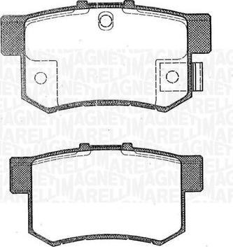 Magneti Marelli 363916060464 - Kit de plaquettes de frein, frein à disque cwaw.fr