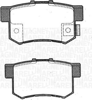 Magneti Marelli 363916060461 - Kit de plaquettes de frein, frein à disque cwaw.fr