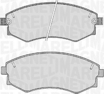 Magneti Marelli 363916060468 - Kit de plaquettes de frein, frein à disque cwaw.fr