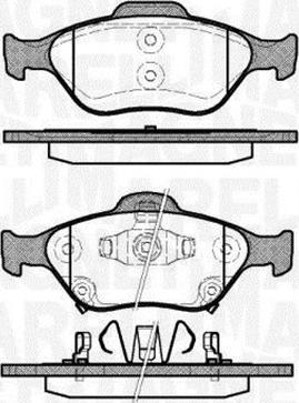 Magneti Marelli 363916060404 - Kit de plaquettes de frein, frein à disque cwaw.fr