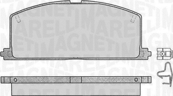 Magneti Marelli 363916060405 - Kit de plaquettes de frein, frein à disque cwaw.fr