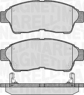 Magneti Marelli 363916060406 - Kit de plaquettes de frein, frein à disque cwaw.fr