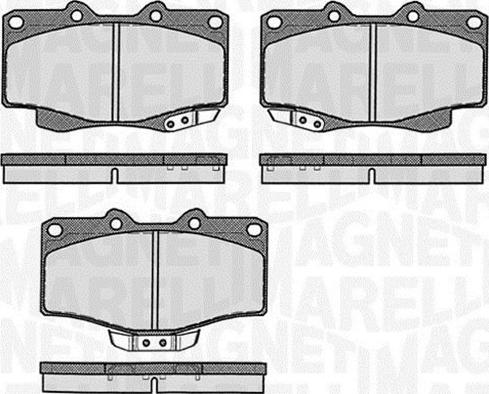 Magneti Marelli 363916060401 - Kit de plaquettes de frein, frein à disque cwaw.fr