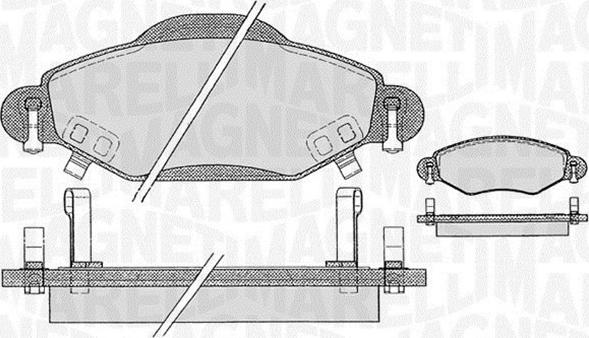 Magneti Marelli 363916060410 - Kit de plaquettes de frein, frein à disque cwaw.fr