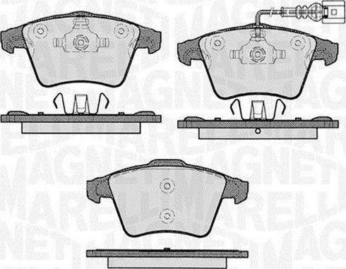 Magneti Marelli 363916060413 - Kit de plaquettes de frein, frein à disque cwaw.fr