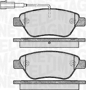 Magneti Marelli 363916060430 - Kit de plaquettes de frein, frein à disque cwaw.fr