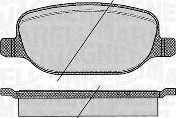 Magneti Marelli 363916060425 - Kit de plaquettes de frein, frein à disque cwaw.fr