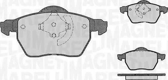 Magneti Marelli 363916060421 - Kit de plaquettes de frein, frein à disque cwaw.fr