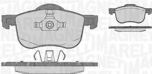 Magneti Marelli 363916060422 - Kit de plaquettes de frein, frein à disque cwaw.fr