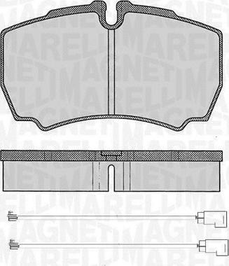 Magneti Marelli 363916060474 - Kit de plaquettes de frein, frein à disque cwaw.fr