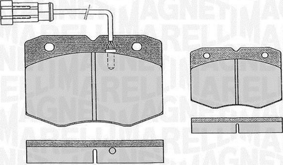 Magneti Marelli 363916060476 - Kit de plaquettes de frein, frein à disque cwaw.fr