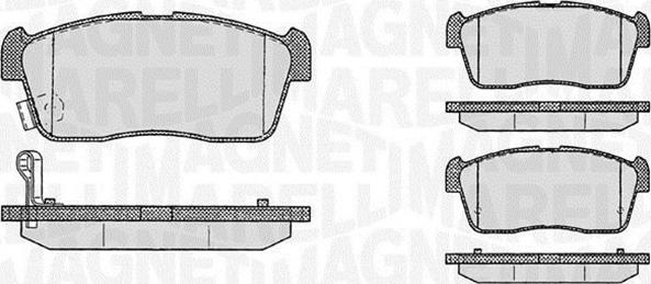 Magneti Marelli 363916060470 - Kit de plaquettes de frein, frein à disque cwaw.fr