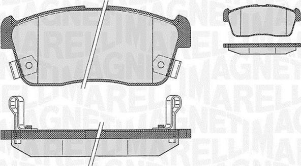 Magneti Marelli 363916060471 - Kit de plaquettes de frein, frein à disque cwaw.fr