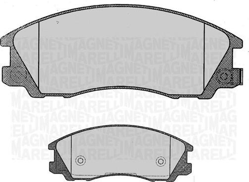 Magneti Marelli 363916060472 - Kit de plaquettes de frein, frein à disque cwaw.fr