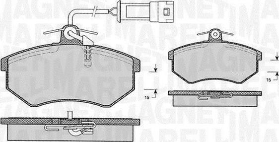 Magneti Marelli 363916060599 - Kit de plaquettes de frein, frein à disque cwaw.fr