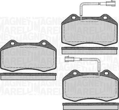 Magneti Marelli 363916060591 - Kit de plaquettes de frein, frein à disque cwaw.fr