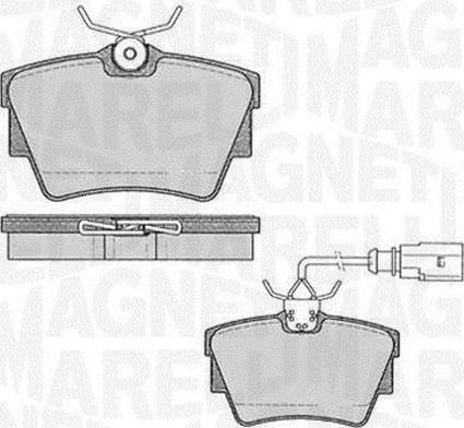 Magneti Marelli 363916060541 - Kit de plaquettes de frein, frein à disque cwaw.fr