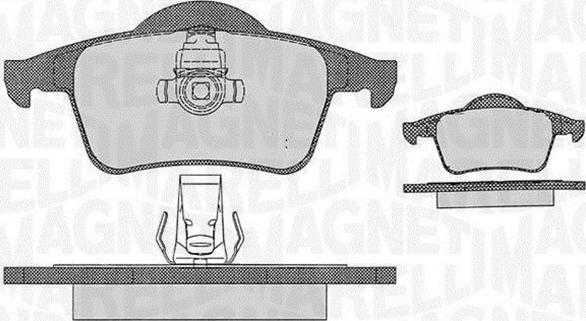 Magneti Marelli 363916060543 - Kit de plaquettes de frein, frein à disque cwaw.fr